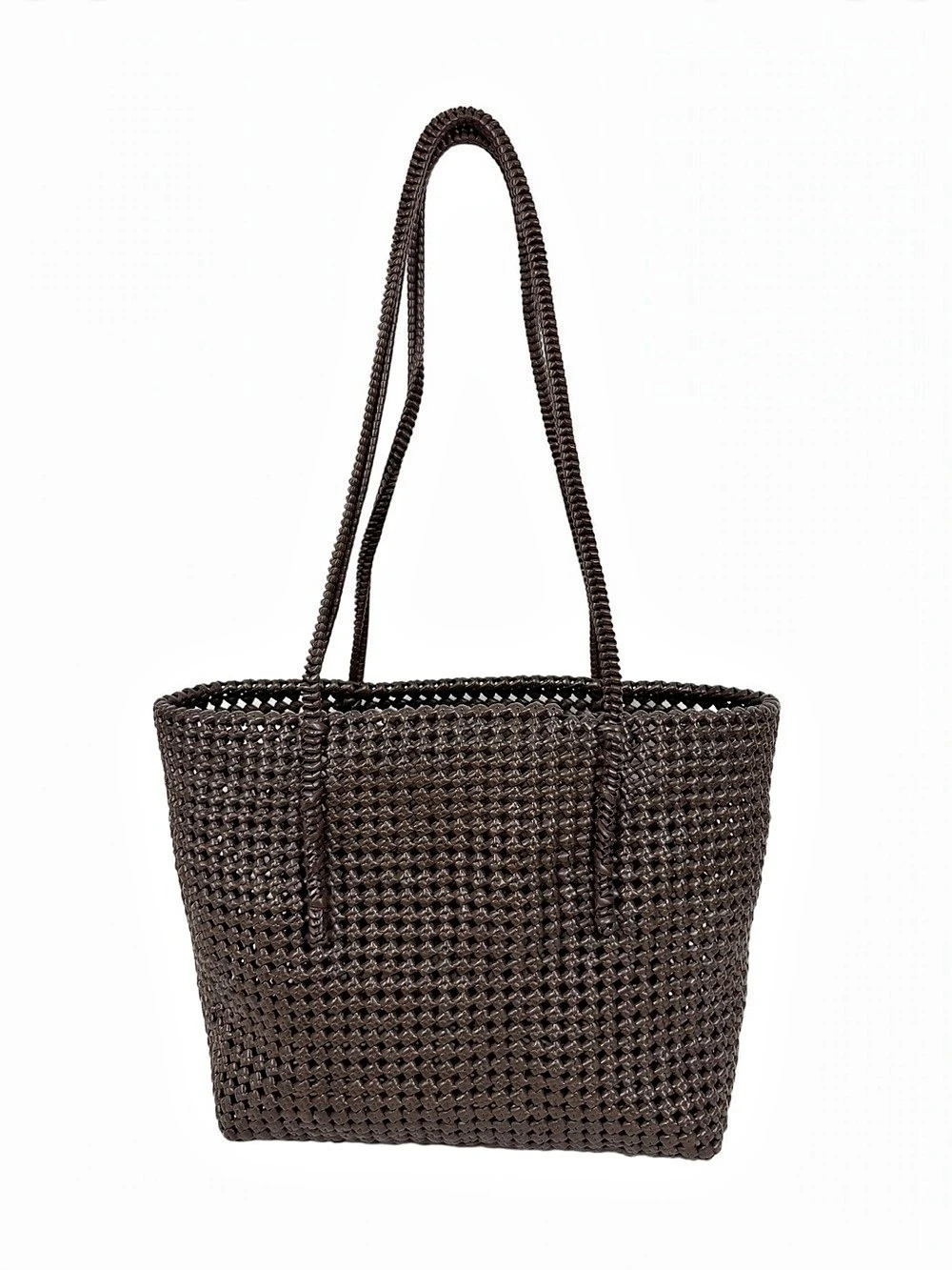 Woven Tote in Brown Like New